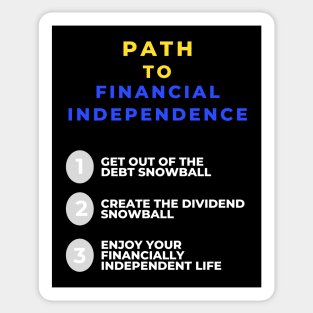 Path to financial independence Sticker